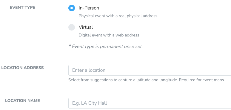 In-Person Location