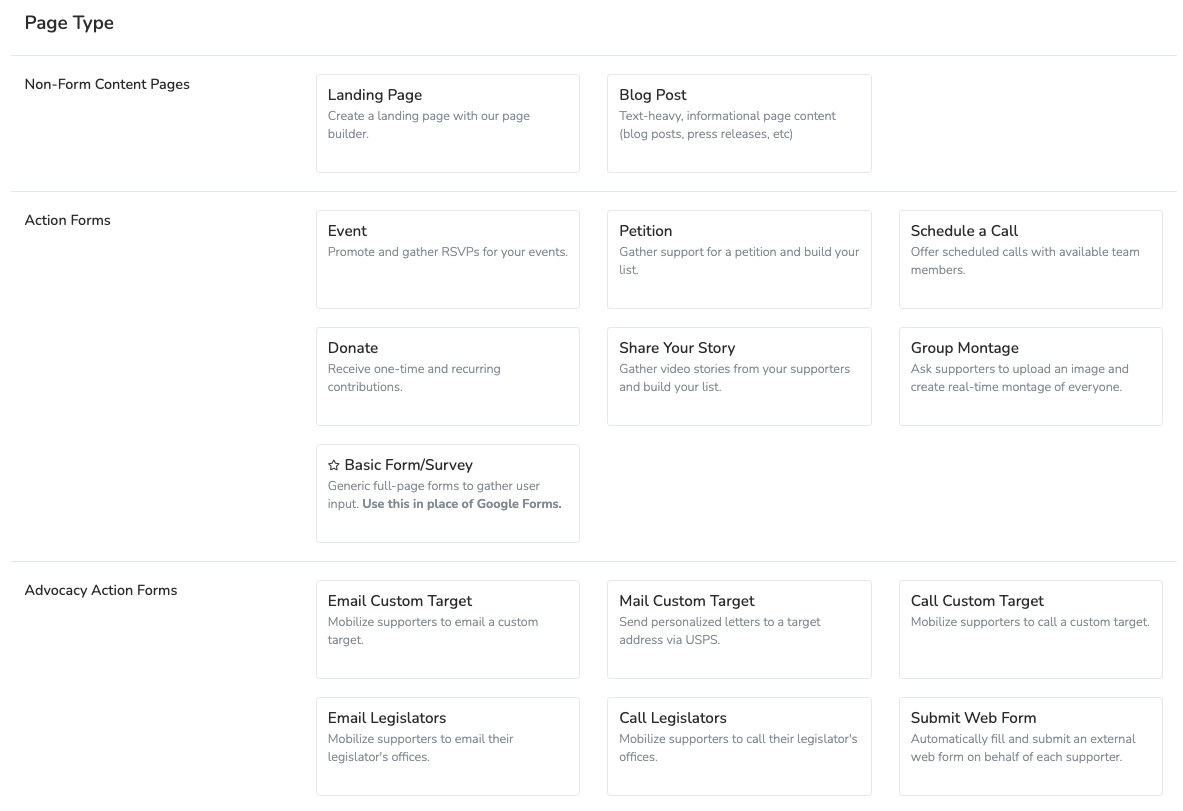 Page Types