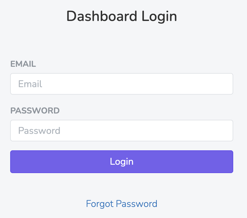 Login Screen